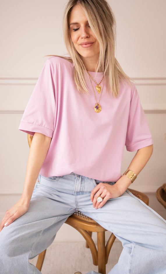 Sadie Basic Lila - T-Shirt