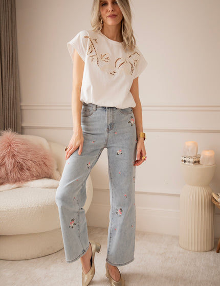 Pop Of Petal Blue/Pink - Jeans