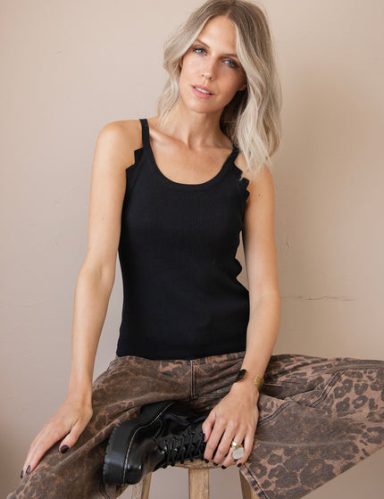Willa Wave Black - Top