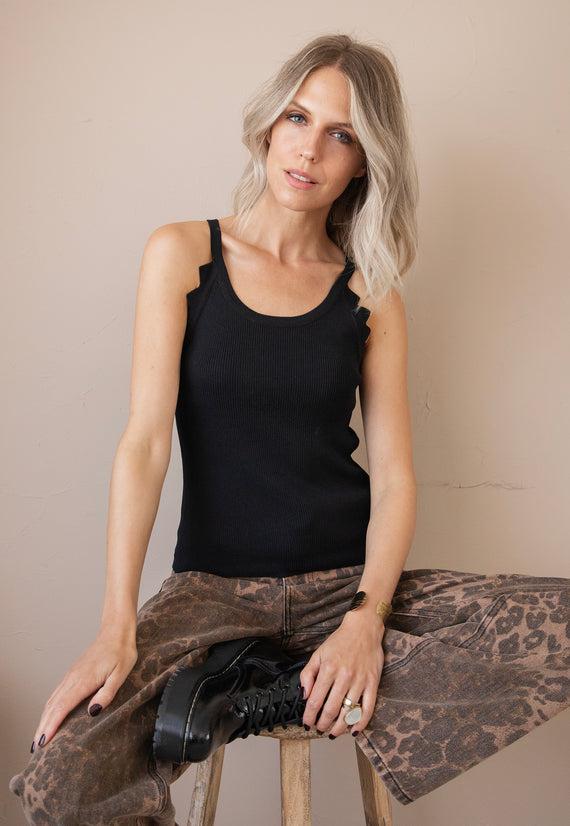 Willa Wave Black - Top