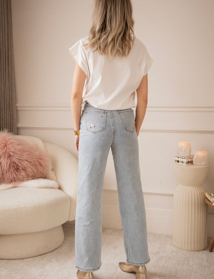 Pop Of Petal Blue/Pink - Jeans