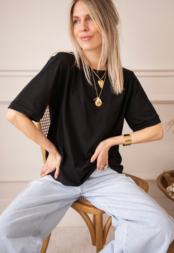 Sadie Basic Black - T-Shirt