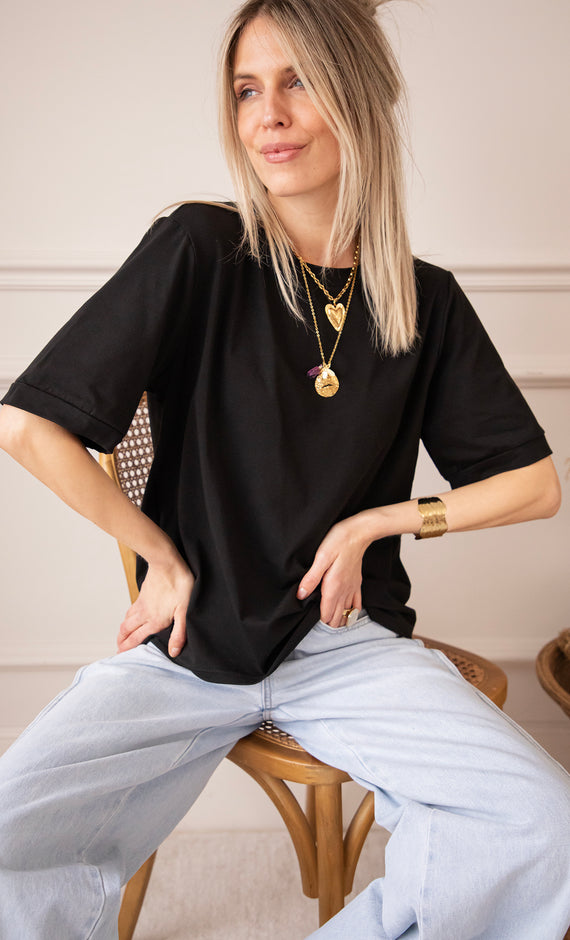 Sadie Basic Black - T-Shirt