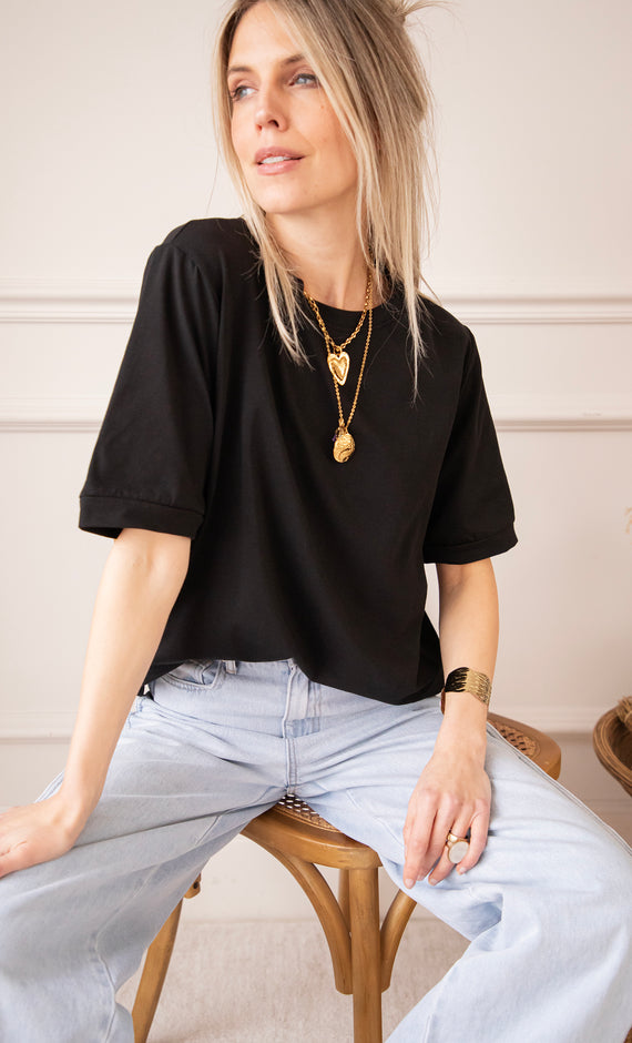 Sadie Basic Black - T-Shirt