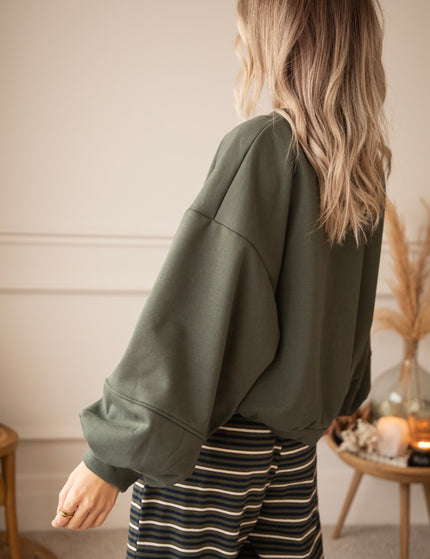 Snuggle Up Khaki - Sweater