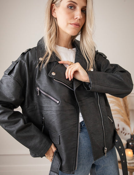 Heather Leather Black - Jacket