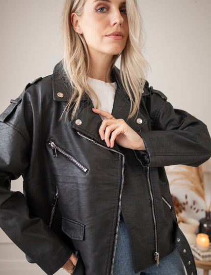 Heather Leather Black - Jacket