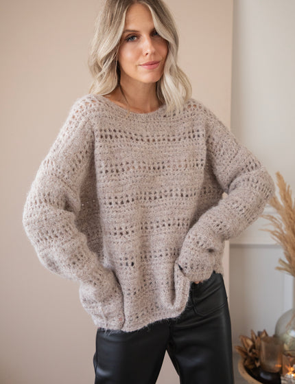 Macy Soft Taupe - Sweater