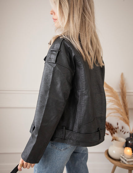 Heather Leather Black - Jacket