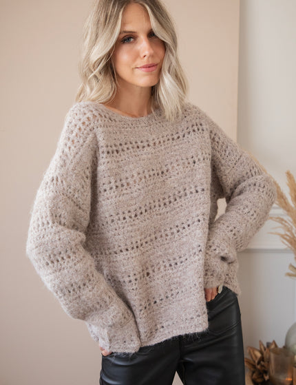 Macy Soft Taupe - Sweater