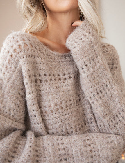 Macy Soft Taupe - Sweater
