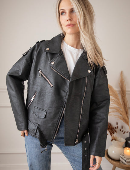 Heather Leather Black - Jacket