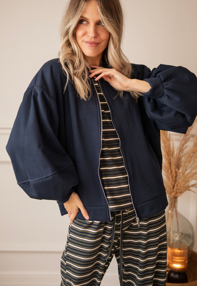 Snuggle Up Navy - Cardigan