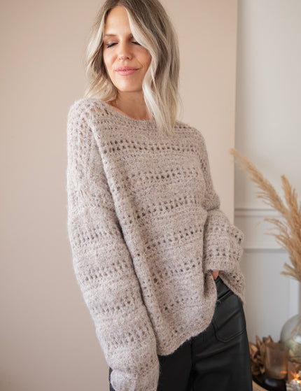 Macy Soft Taupe - Sweater