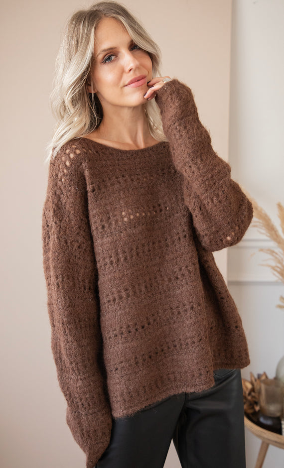 Macy Soft Brown - Sweater