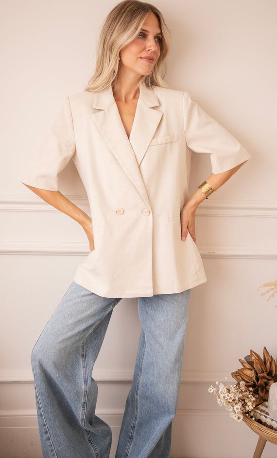 The Avery Beige - Blazer