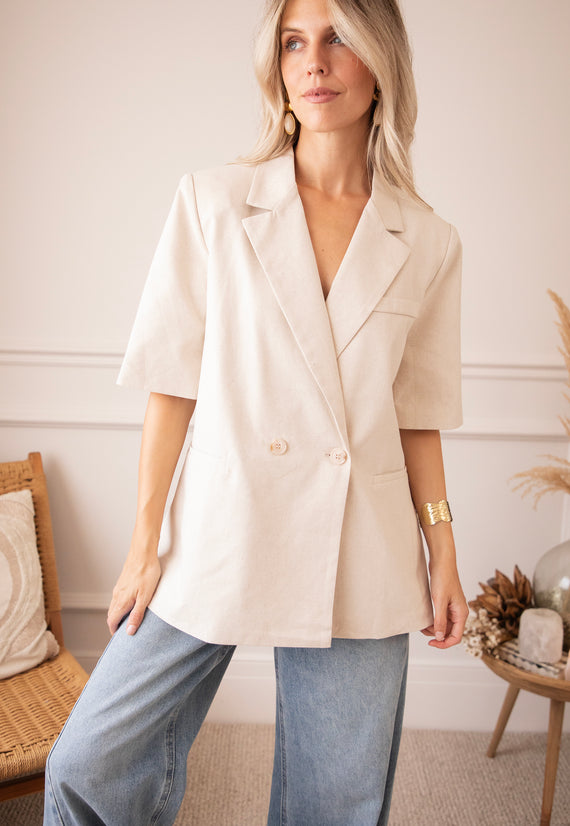 The Avery Beige - Blazer