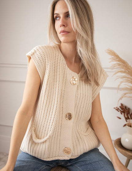 Anita Knit Beige - Vest