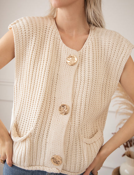 Anita Knit Beige - Vest