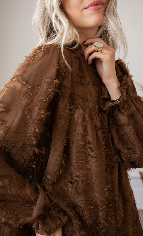 Bluse - Liora - Braun