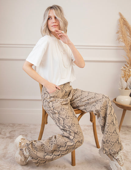 Python Perfect Taupe - Broek