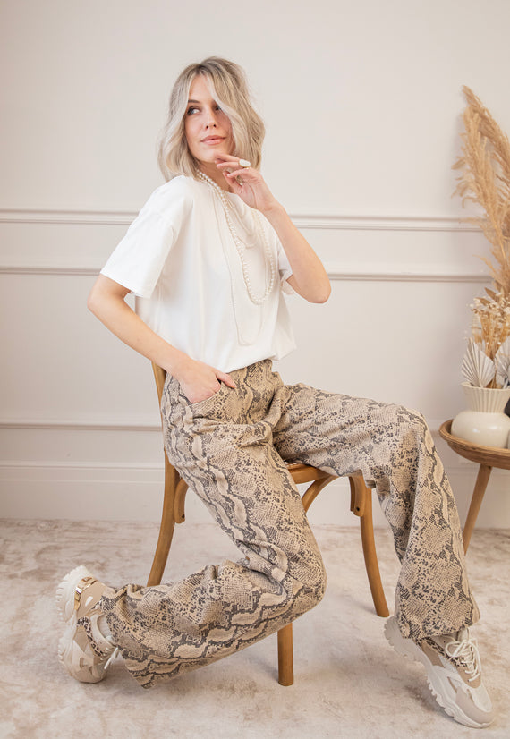 Python Perfect Taupe - Broek