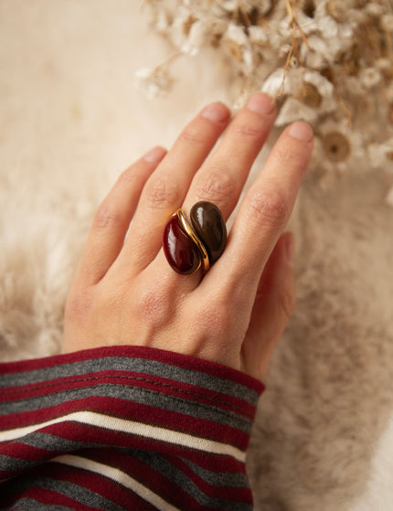 All Around Gold/Burgundy - Ring