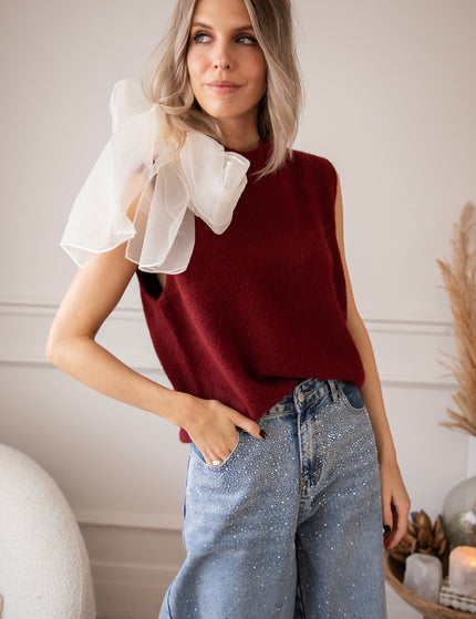 Knit Knot Bordeaux - Debardeur