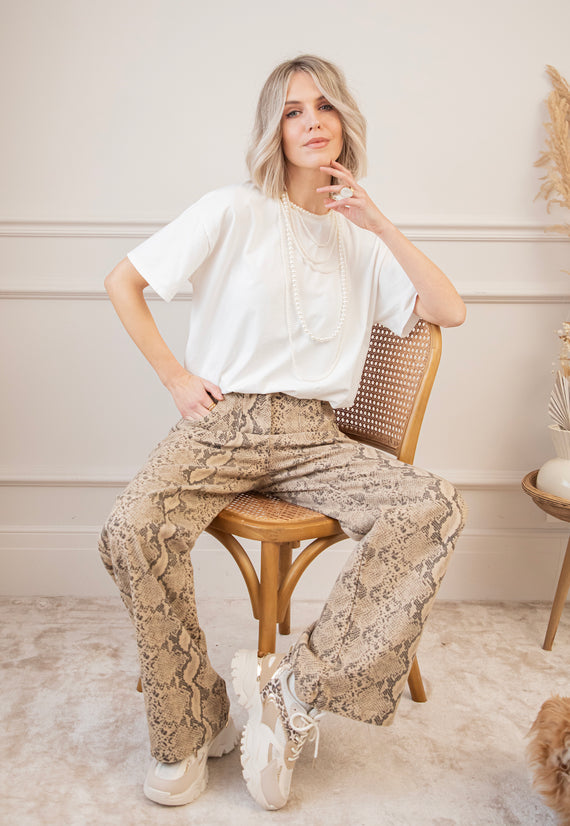 Python Perfect Taupe - Broek