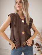 Anita Knit Brown - Vest