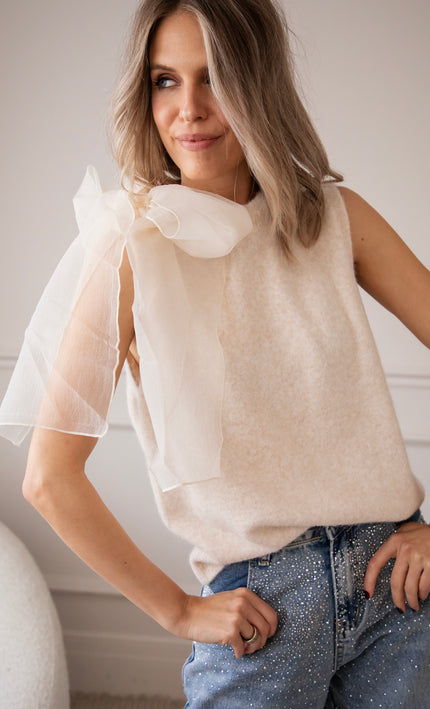 Debardeur - Knit Knot - Beige