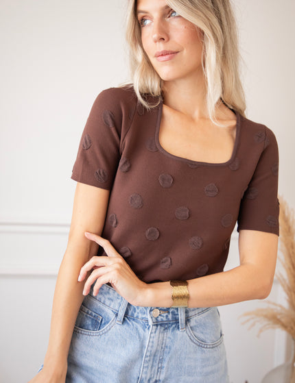 T-Shirt - Simply Spots - Braun