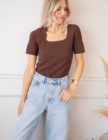 T-Shirt - Simply Spots - Braun