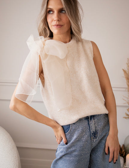 Debardeur - Knit Knot - Beige