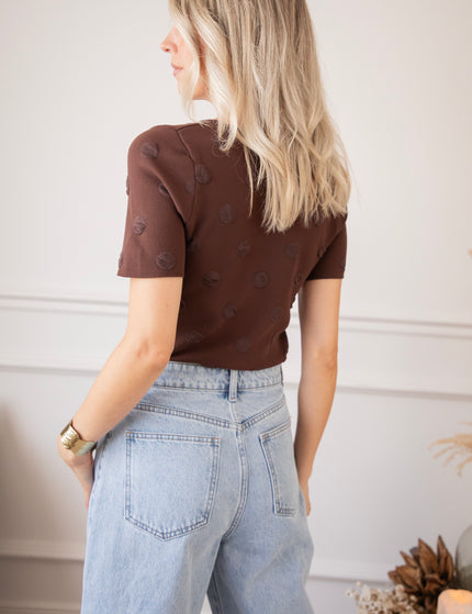 T-Shirt - Simply Spots - Braun