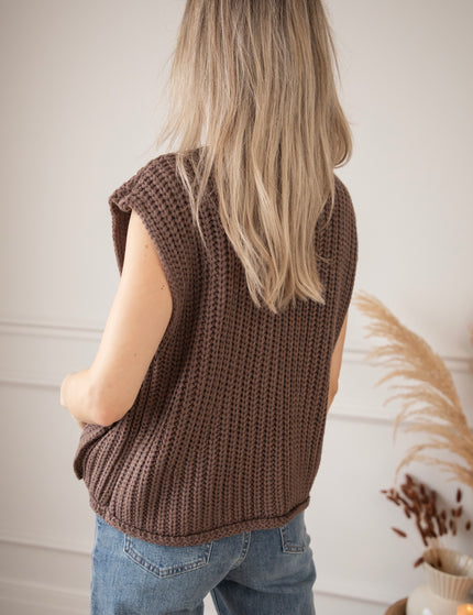 Anita Knit Brown - Cardigan