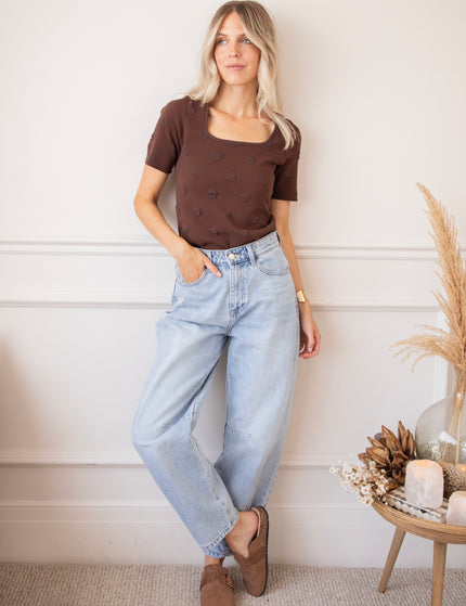 T-Shirt - Simply Spots - Braun