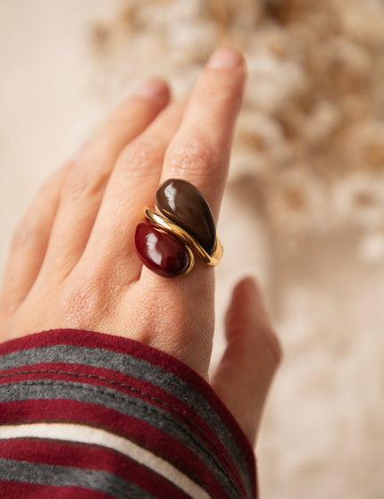 All Around Gold/Burgundy - Ring