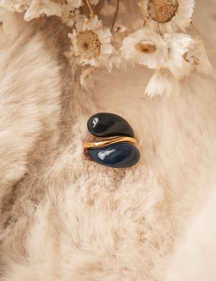 All Around Gold/Dark Blue - Ring