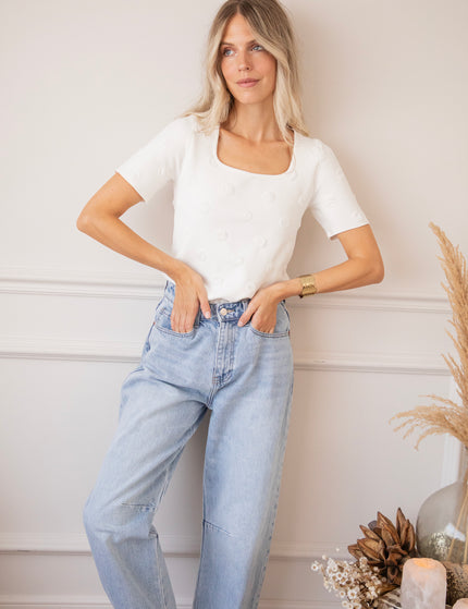 T-Shirt - Simply Spots - Weiß