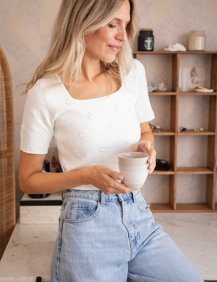 T-Shirt - Simply Spots - Weiß