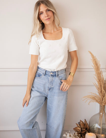T-Shirt - Simply Spots - Weiß