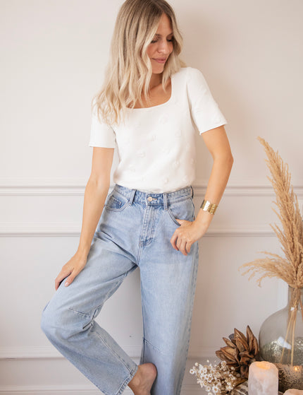 T-Shirt - Simply Spots - Weiß