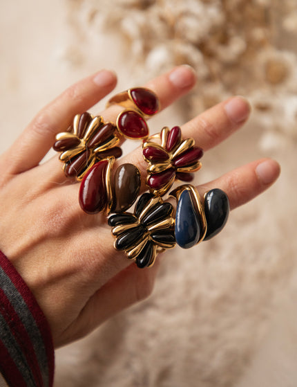 All Around Gold/Dark Blue - Ring