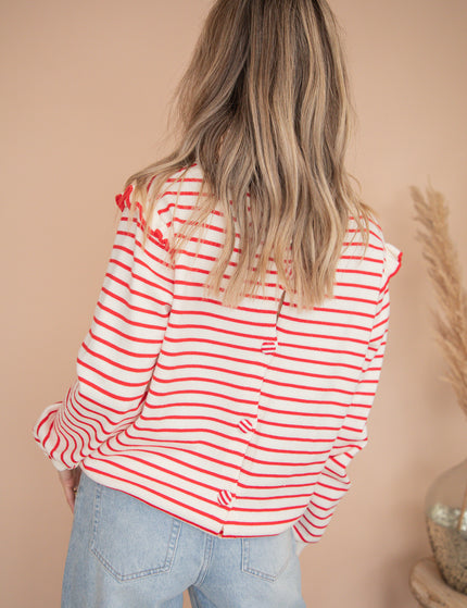 Pullover - Rylie Stripe - Rot