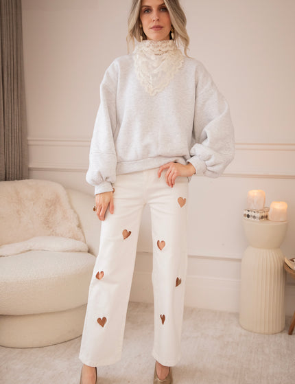 Heart Wide Open White - Jeans