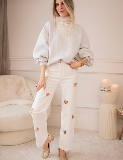 Heart Wide Open White - Jeans