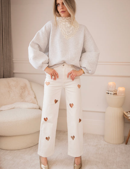 Heart Wide Open White - Jeans