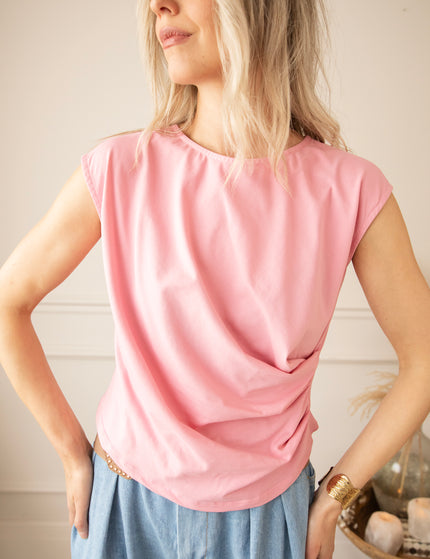 Patsy Pleated Sweet Pink - Top