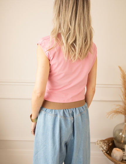 Patsy Pleated Sweet Pink - Top